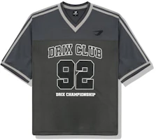 Lookbook DRIX Rugby Track Oversized Mesh Jersey Half Sleeve_Charcoal DRSST51CH