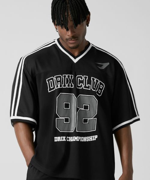 Sizing DRIX Rugby Track Oversized Mesh Jersey Half Sleeve_Navy DRSST51NV
