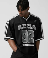 Cheap DRIX Rugby Track Oversized Mesh Jersey Half Sleeve_Charcoal DRSST51CH