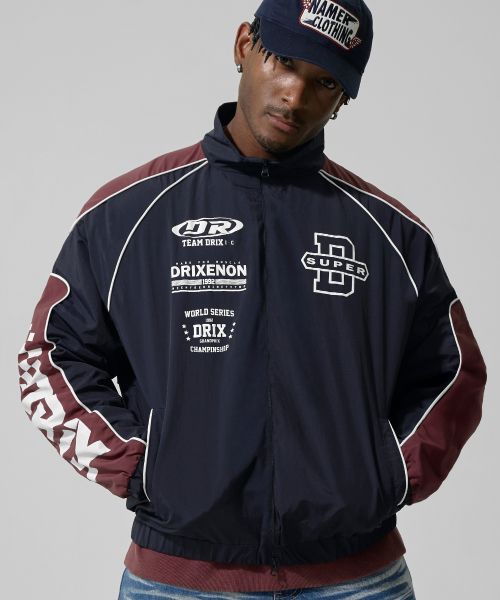 Lookbook DRIX Two-Tone Piping Racing Jacket_Navy DRFJK02NV