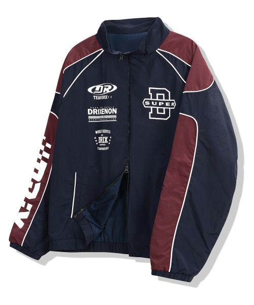 Shop DRIX Two-Tone Piping Racing Jacket_Navy DRFJK02NV