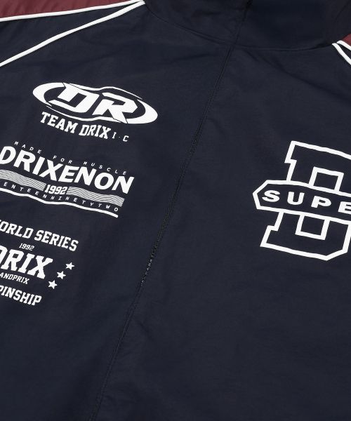 Sizing DRIX Two-Tone Piping Racing Jacket_Navy DRFJK02NV