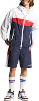 Shop DSQUARED2 90's Urban Elastic Boxer Shorts Navy Blue Casual Shorts. S74MU0814S47858-477