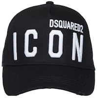 DSQUARED2 Black Baseball Cap with Embroidered Logo. BBCM041205C00001M063Black DSQUARED2 Black Baseball Cap with Embroidered Logo. BBCM041205C00001M063Black