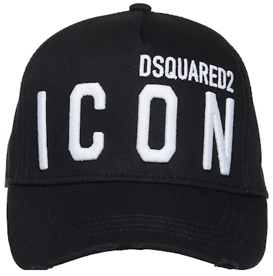 DSQUARED2 Black Baseball Cap with Embroidered Logo. BBCM041205C00001M063Black Order DSQUARED2 Black Baseball Cap with Embroidered Logo. BBCM041205C00001M063Black