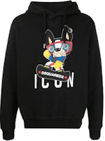 DSQUARED2 Black Cartoon Logo Printed Sweatshirt. S79GU0052S25042-900 DSQUARED2 Black Cartoon Logo Printed Sweatshirt. S79GU0052S25042-900