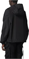 Lookbook DSQUARED2 Black Colorblock Logo Zip-Up Hooded Loose-Fit Jacket. S79AM0054S53817-900