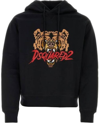 DSQUARED2 ブラック カラーブロック スリムフィット プルオーバーパーカー S74GU0814S25516-900 Order DSQUARED2 ブラック カラーブロック スリムフィット プルオーバーパーカー S74GU0814S25516-900