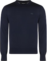 DSQUARED2 Black Crewneck Solid Long-Sleeve Sweater S74HA1442S18310-477 DSQUARED2 Black Crewneck Solid Long-Sleeve Sweater S74HA1442S18310-477