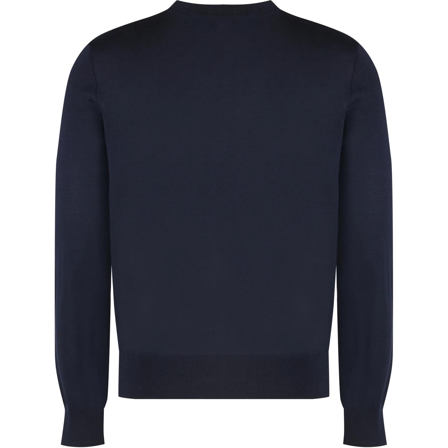 Lookbook DSQUARED2 Baju Sweater Hitam Lengan Panjang Leher Bulat S74HA1442S18310-477