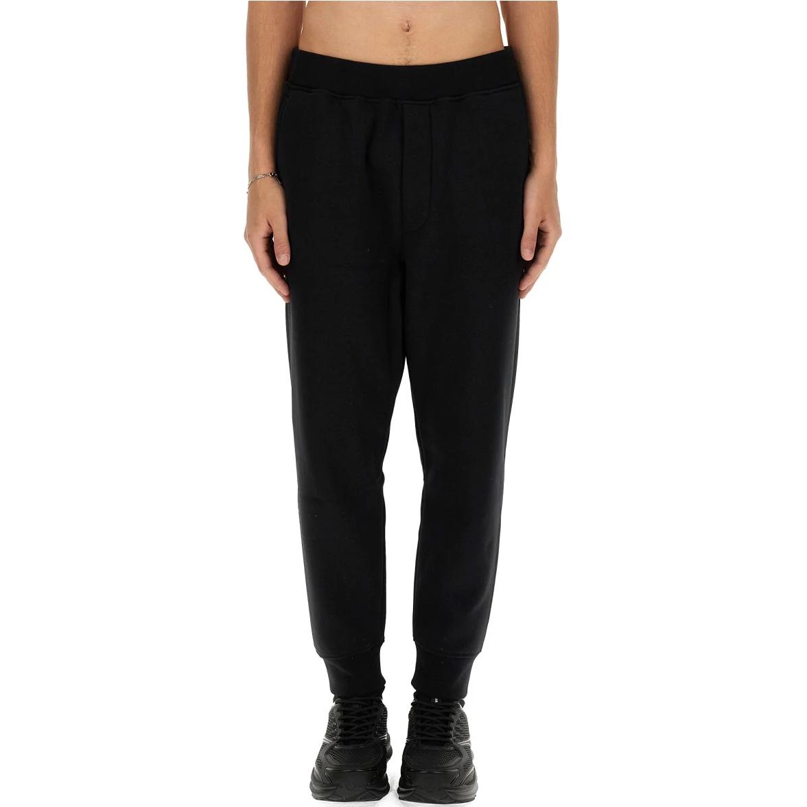 DSQUARED2  Black Elastic Waist Solid Jogger Pants S74KB0932D25006-900