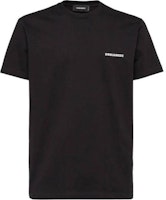 DSQUARED2 Black Letter Logo Print Straight-Cut Crew Neck T-Shirt. S74GD1338D20020-900 DSQUARED2 Black Letter Logo Print Straight-Cut Crew Neck T-Shirt. S74GD1338D20020-900