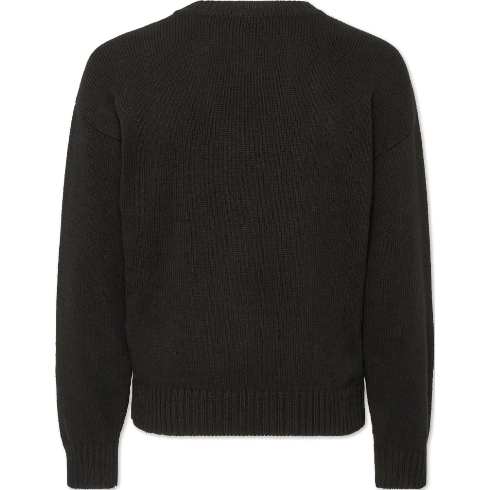 Lookbook DSQUARED2 Baju Sejuk Logo Hitam Crewneck Lengan Panjang S74HA1475D13029-900