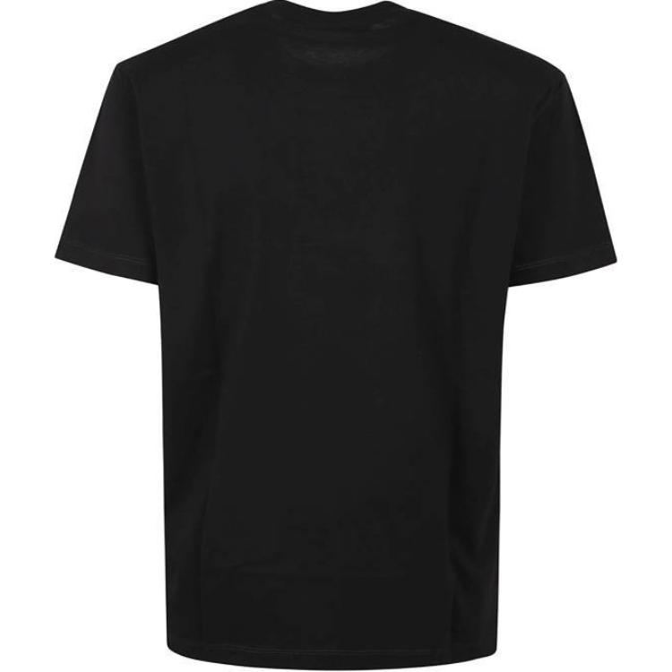 Lookbook DSQUARED2 黑色标志修身短袖T恤 S74GD0946D20020-900