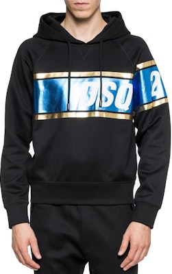 DSQUARED2 ブラック ロゴプリント カジュアルフーディー S74GU0263S23092-964 Shop DSQUARED2 ブラック ロゴプリント カジュアルフーディー S74GU0263S23092-964