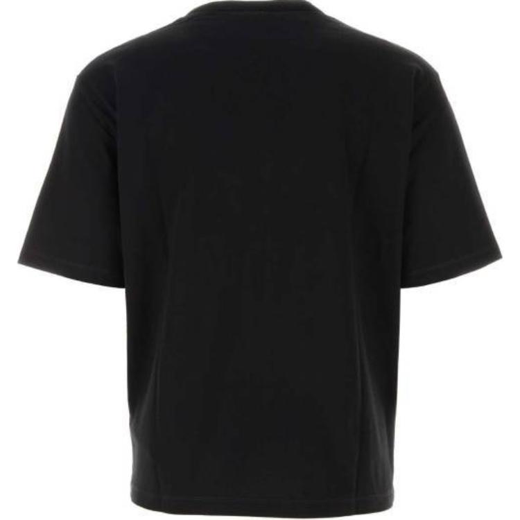Lookbook DSQUARED2 黑色宽松版印花logo圆领T恤 S79GC0096D20033-900