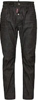 Order DSQUARED2 黑色宽松版型标志纽扣休闲长裤 S74LB1541S30357-900