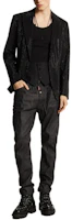 Shop DSQUARED2 黑色宽松版型标志纽扣休闲长裤 S74LB1541S30357-900