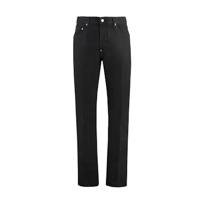 DSQUARED2 Black Mid-Rise Straight-Leg Casual Pants. S79KA0076D35106-900