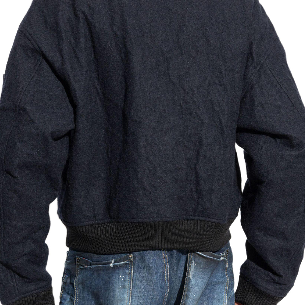 Purchase DSQUARED2 Jaket Hitam Oversized Ritsleting Motif Huruf Lengan Panjang. S71AN0563S44216-477