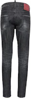 Lookbook Pantalones Casuales Slim-Fit Negros con Cremallera y Logo DSQUARED2. S74LB1578S30357-900