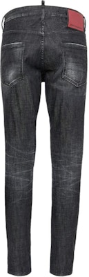 DSQUARED2 黑色修身中腰拉鏈標誌休閒長褲 S74LB1578S30357-900 Lookbook DSQUARED2 黑色修身中腰拉鏈標誌休閒長褲 S74LB1578S30357-900