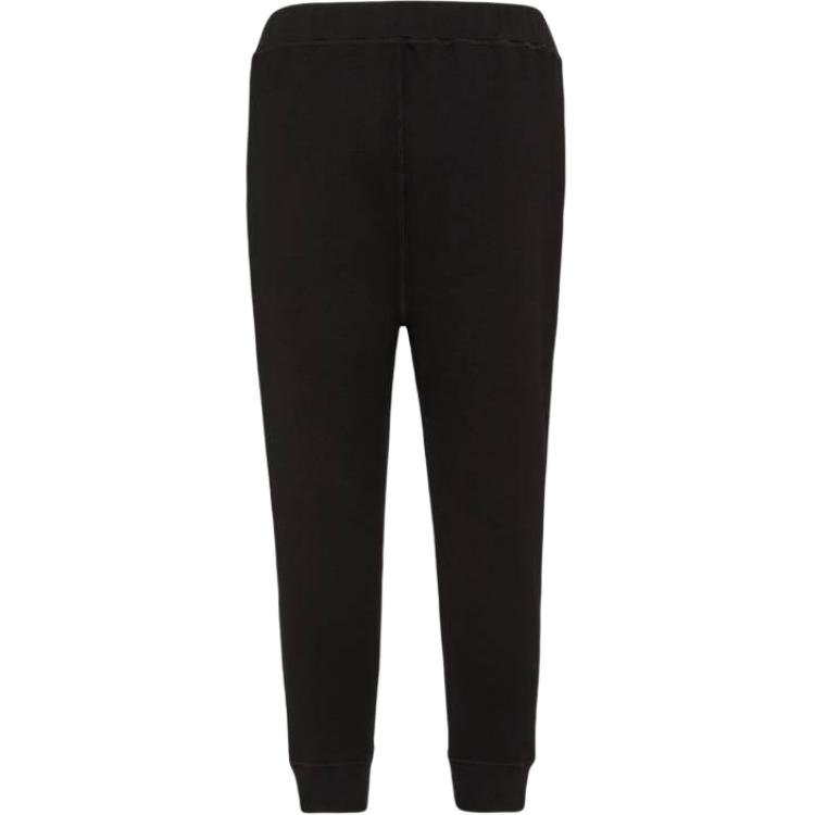 Lookbook DSQUARED2 黑色修身中腰休閒褲帶彈性字母裝飾 S74KB0967S25516-900