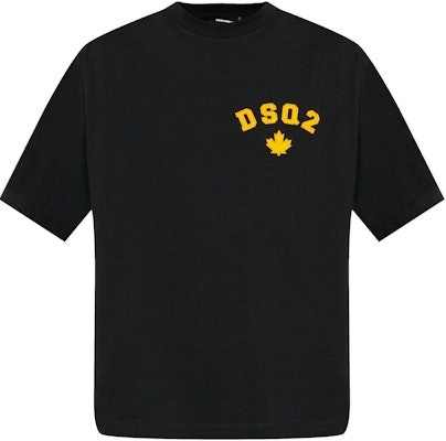 DSQUARED2 黑色修身圆领印花短袖T恤 S71GD1465S24662-900 Buy DSQUARED2 黑色修身圆领印花短袖T恤 S71GD1465S24662-900