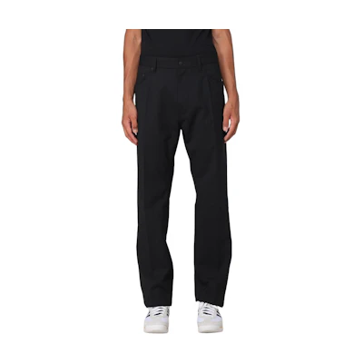 DSQUARED2 Black Solid Zipper Straight Casual Pants. S74KB0963S40320-900