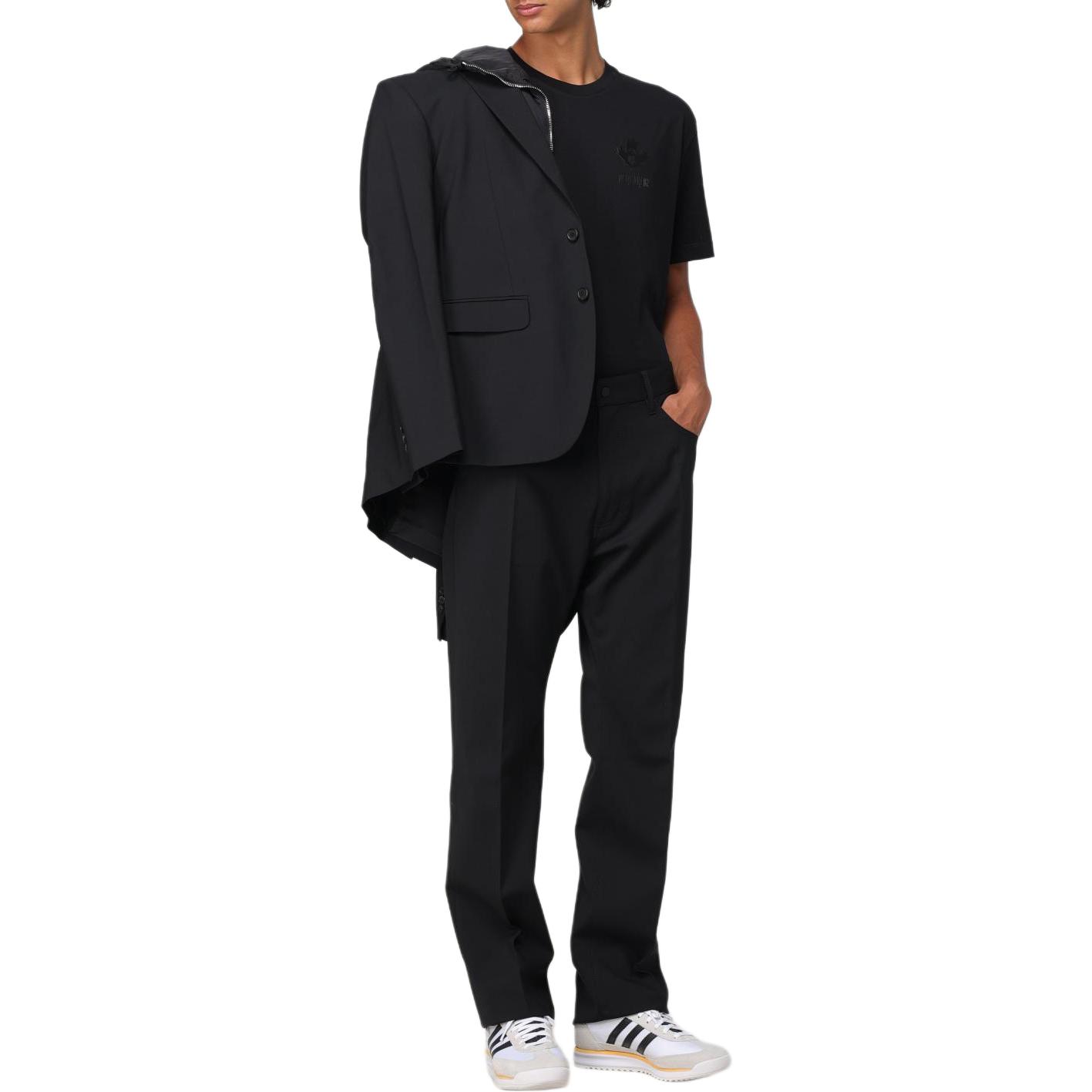 Shop DSQUARED2 Seluar Panjang Kasual Hitam dengan Zip Lurus. S74KB0963S40320-900