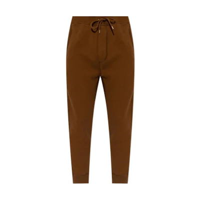 DSQUARED2 Brown Solid Logo Patch Drawstring Casual Pants. S74KB0958D25001-132