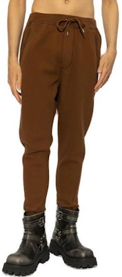 DSQUARED2 Seluar Kasual Coklat Logo Patch Bertali. S74KB0958D25001-132 Lookbook DSQUARED2 Seluar Kasual Coklat Logo Patch Bertali. S74KB0958D25001-132