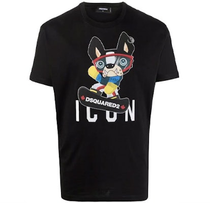DSQUARED2 卡通字母印花黑色短袖T恤 S79GC0033S23009-900 Order DSQUARED2 卡通字母印花黑色短袖T恤 S79GC0033S23009-900
