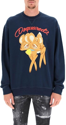 DSQUARED2 Baju Lengan Panjang Cetakan Kartun Biru Navy S71GU0479S25042-478NB Lookbook DSQUARED2 Baju Lengan Panjang Cetakan Kartun Biru Navy S71GU0479S25042-478NB