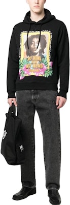 DSQUARED2 字母图案黑色连帽衫 S71GU0571S25551-900 Lookbook DSQUARED2 字母图案黑色连帽衫 S71GU0571S25551-900