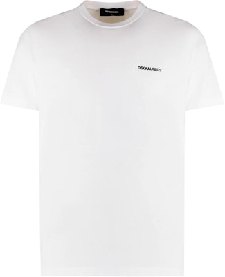 DSQUARED2 コントラストロゴプリント クルーネックTシャツ ホワイト S74GD1338D20020-100 Order DSQUARED2 コントラストロゴプリント クルーネックTシャツ ホワイト S74GD1338D20020-100