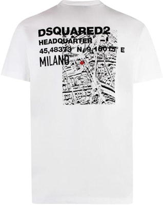 DSQUARED2 コントラストロゴプリント クルーネックTシャツ ホワイト S74GD1338D20020-100 Lookbook DSQUARED2 コントラストロゴプリント クルーネックTシャツ ホワイト S74GD1338D20020-100