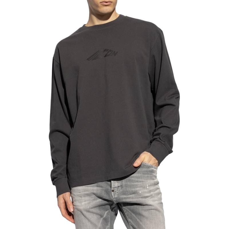 Lookbook DSQUARED2 圖案Logo寬鬆長袖圓領衛衣 深灰色 S79GC0099D20033-854