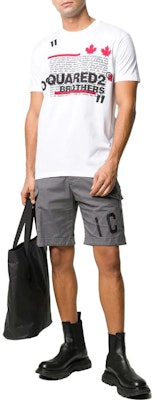 DSQUARED2 Seluar Pendek Kasual Kelabu Cetakan Huruf Butang. S79MU0009S35175 Lookbook DSQUARED2 Seluar Pendek Kasual Kelabu Cetakan Huruf Butang. S79MU0009S35175