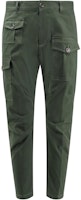 DSQUARED2 Green Straight-Leg Cargo Pants with Mid-Rise and Zippered Pockets S74KB0909S39021-632 DSQUARED2 Green Straight-Leg Cargo Pants with Mid-Rise and Zippered Pockets S74KB0909S39021-632