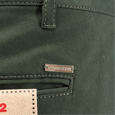 DSQUARED2 綠色中腰拉鍊口袋直筒工裝褲 S74KB0909S39021-632 Cheap DSQUARED2 綠色中腰拉鍊口袋直筒工裝褲 S74KB0909S39021-632