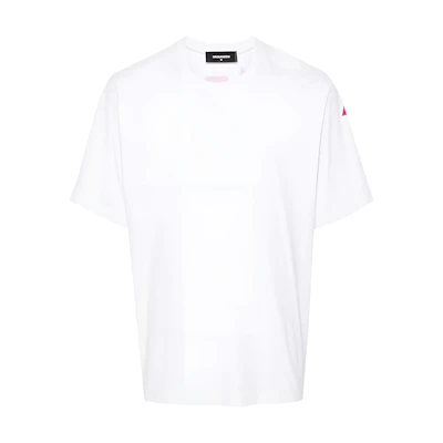 DSQUARED2 Logo Crewneck Short Sleeve T-Shirt White. S74GD1349D20014-100