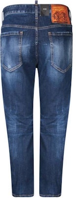 DSQUARED2 蓝色宽松直筒纽扣牛仔裤 S74LB1460S30789-470 Lookbook DSQUARED2 蓝色宽松直筒纽扣牛仔裤 S74LB1460S30789-470