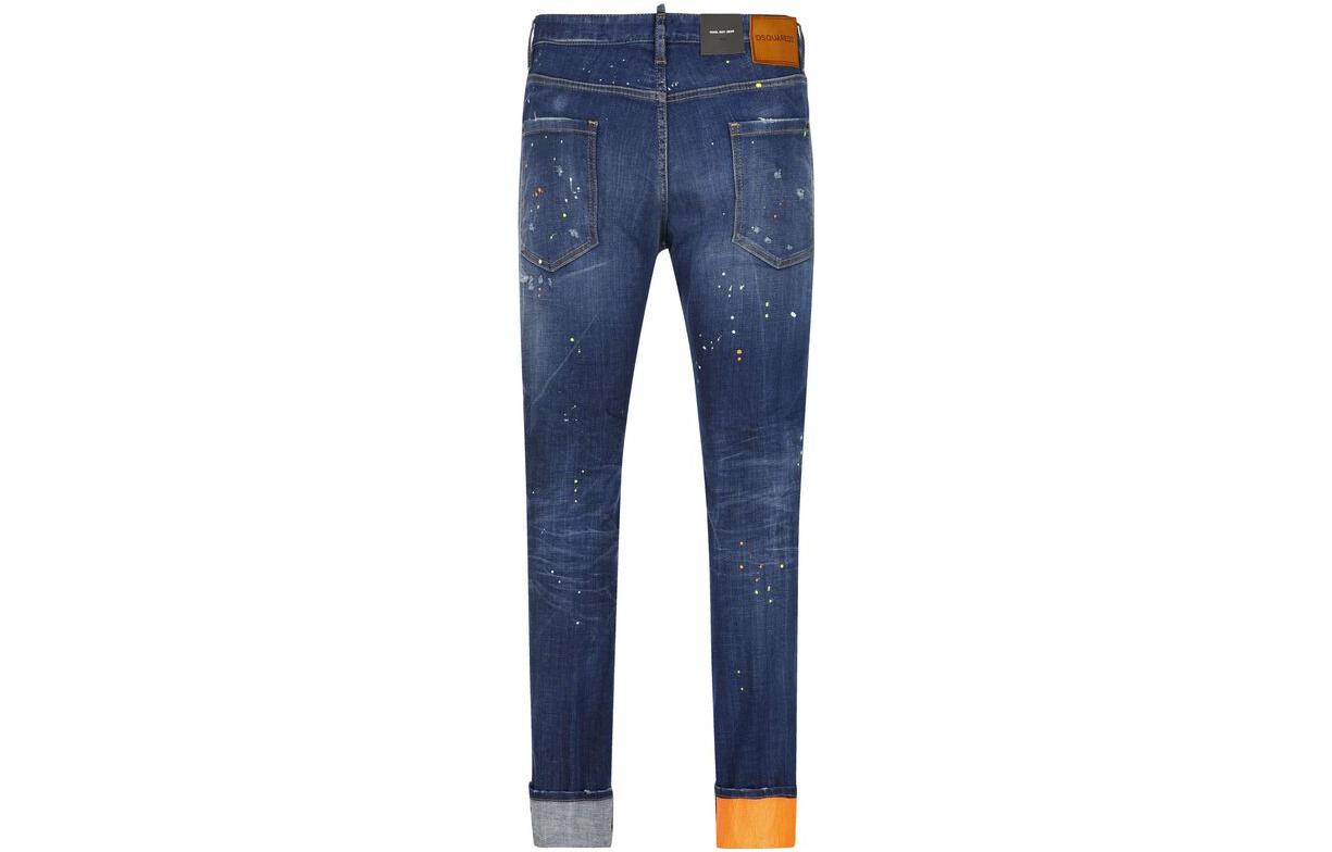 DSQUARED2  Loose Fit Zipper Denim Jeans Blue. S74LB1239-S30342-470 圖 3