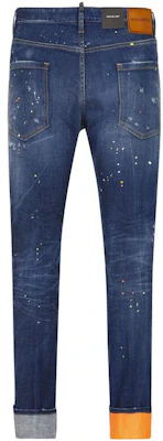 DSQUARED2 Loose Fit Zipper Denim Jeans Blue. S74LB1239-S30342-470 Lookbook DSQUARED2 Loose Fit Zipper Denim Jeans Blue. S74LB1239-S30342-470