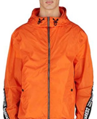 DSQUARED2 橘色Logo印花拉鍊連帽外套夾克 S74AM1443S49197-186 Lookbook DSQUARED2 橘色Logo印花拉鍊連帽外套夾克 S74AM1443S49197-186