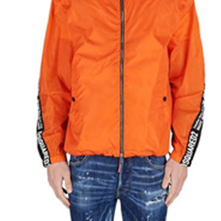 Details for DSQUARED2 橘色Logo印花拉鍊連帽外套夾克 S74AM1443S49197-186