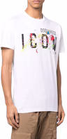 Details for DSQUARED2 Paint-Splatter Logo Short-Sleeve T-Shirt. S79GC0052S23009-100