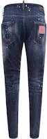 Lookbook DSQUARED2 Paint Splatter Mid-Rise Button Jeans - Blue. S74LB1341S30342470