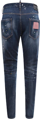 DSQUARED2 Paint Splatter Mid-Rise Button Jeans - Blue. S74LB1341S30342470 Lookbook DSQUARED2 Paint Splatter Mid-Rise Button Jeans - Blue. S74LB1341S30342470